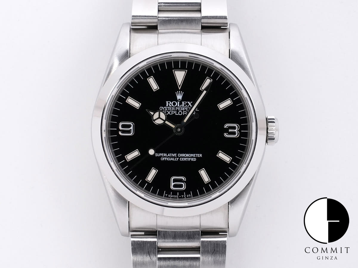 Rolex Explorer I Ref. 14270 SS Black Dial, Pre-owned (Used)  wh9dg82u