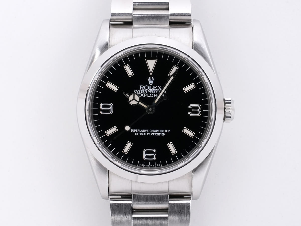 Rolex Explorer I Ref. 14270 SS Black Dial, Pre-owned (Used)  wh9dg82u