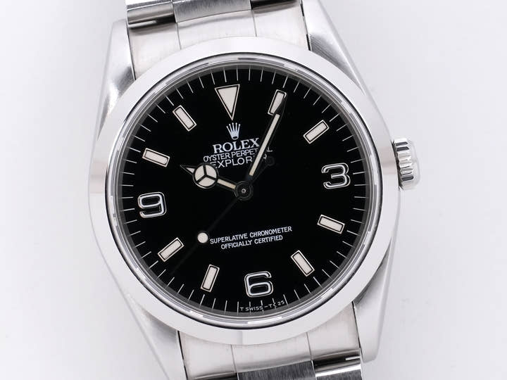 ロレックス エクスプローラーI Ref.14270 ステンレススチール ブラック文字盤 中古 wh9dg82u