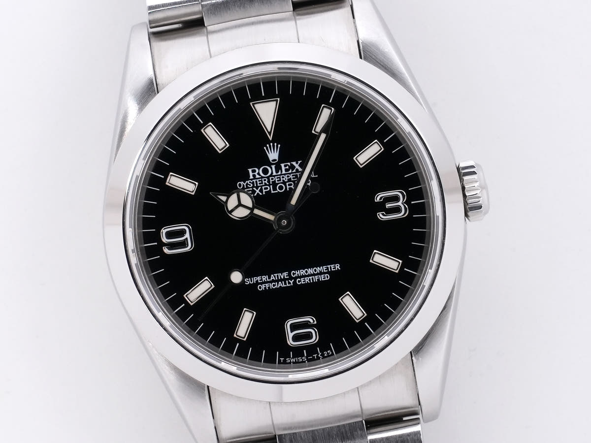 Rolex Explorer I Ref. 14270 SS Black Dial, Pre-owned (Used)  wh9dg82u