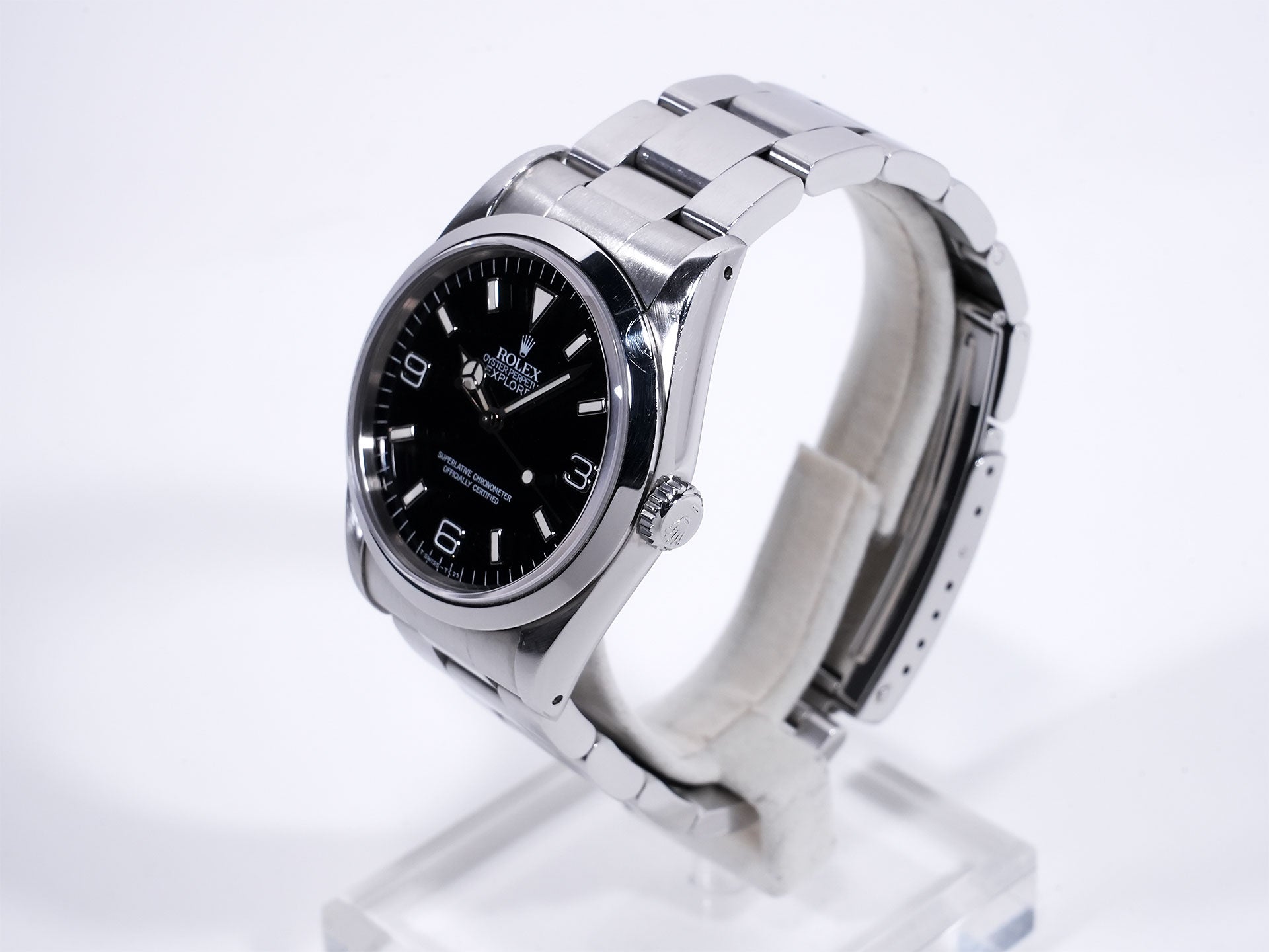 Rolex Explorer I Ref. 14270 SS Black Dial, Pre-owned (Used)  wh9dg82u