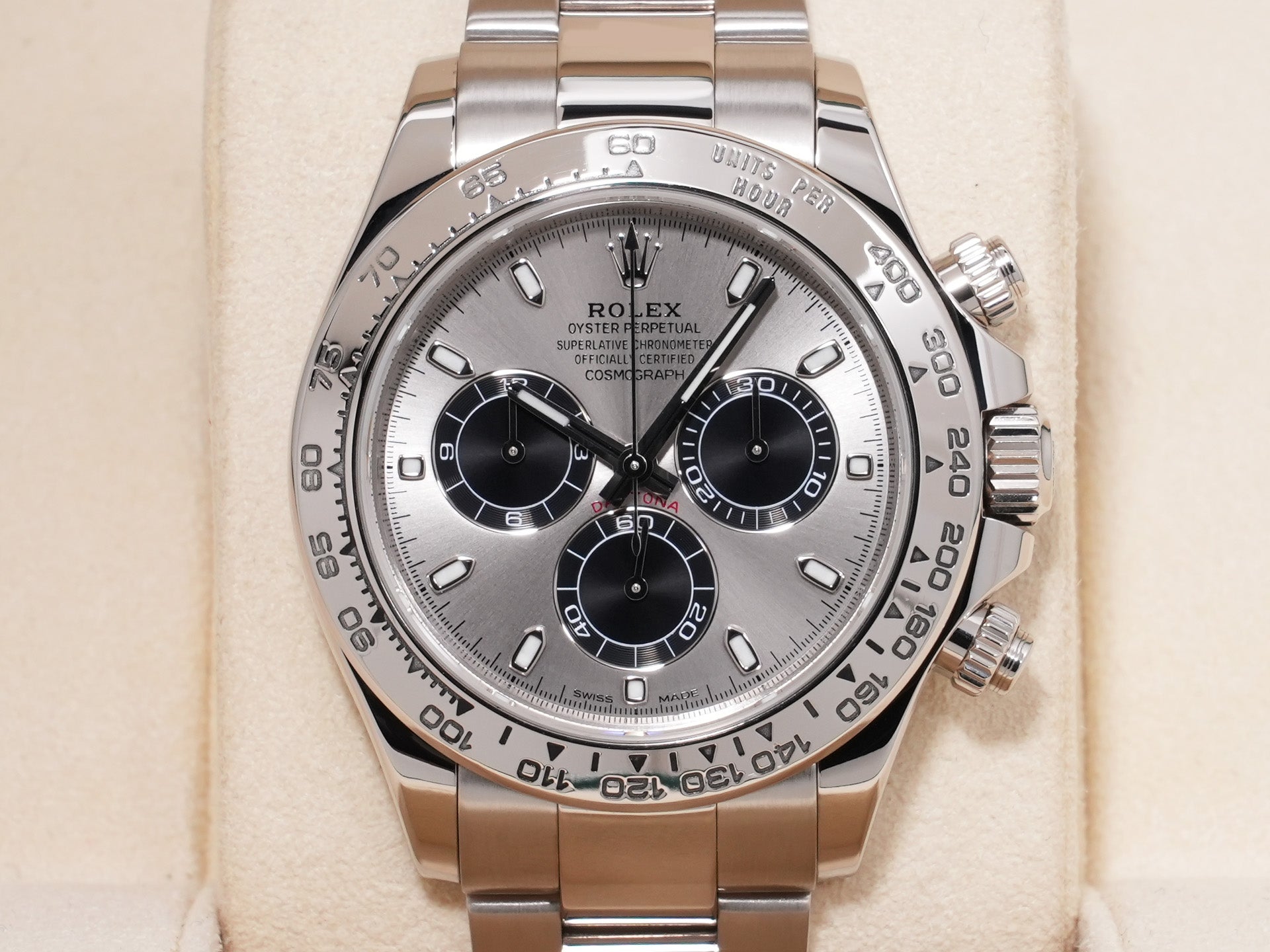 ロレックス デイトナ Ref.116509 18KWG スチールxブラック文字盤 中古 yyoje2vo