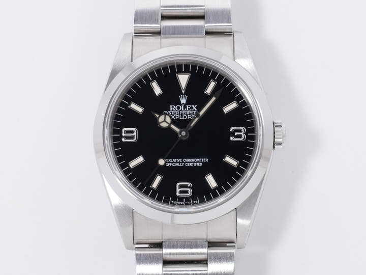 ロレックス エクスプローラーI Ref.14270 ステンレススチール ブラック文字盤