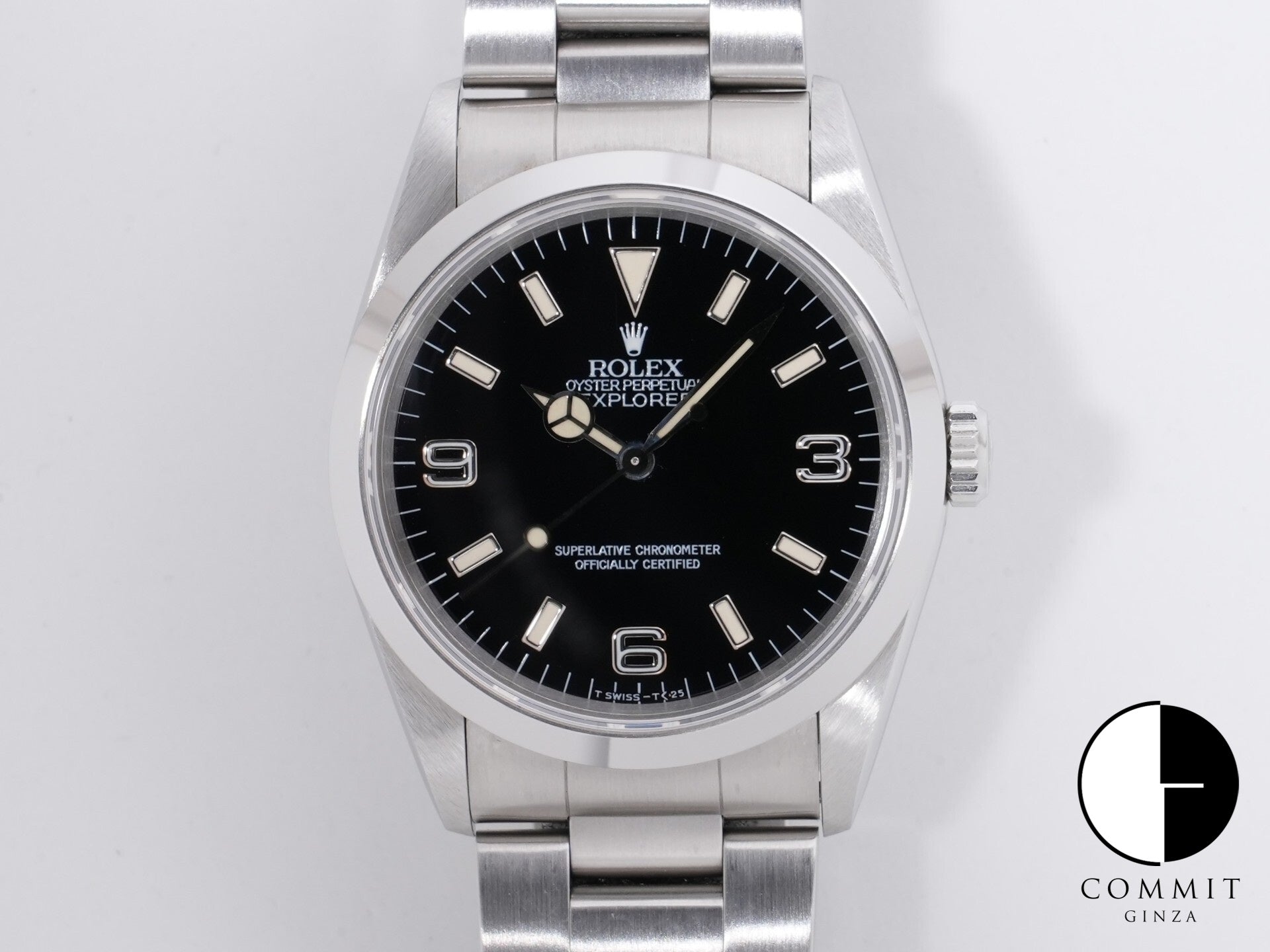 Rolex Explorer I Ref. 14270 SS Black Dial, Pre-owned (Good Condition) wnfvao47