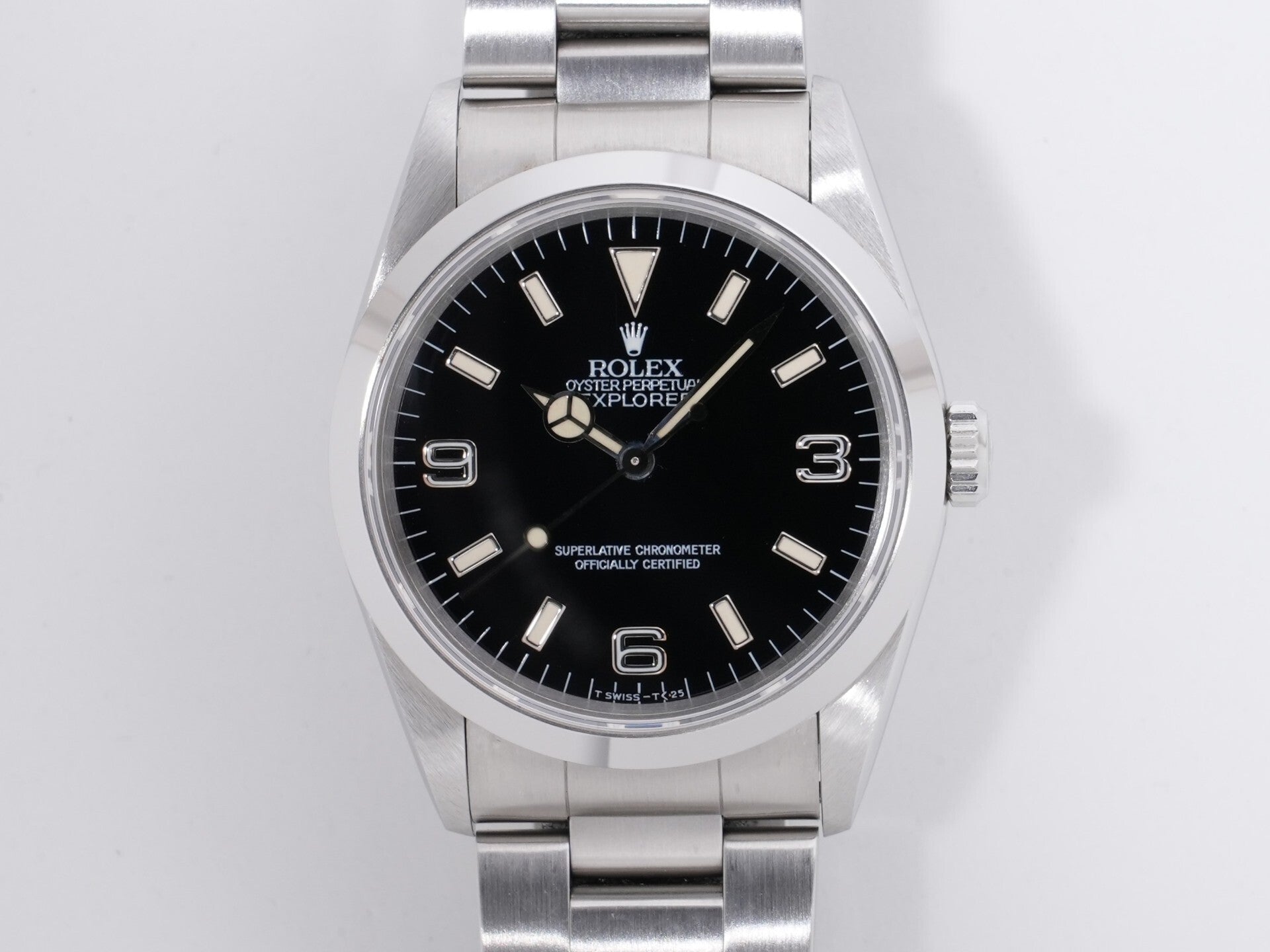 Rolex Explorer I Ref. 14270 SS Black Dial, Pre-owned (Good Condition) wnfvao47