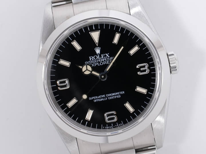 ロレックス エクスプローラーI Ref.14270 ステンレススチール ブラック文字盤