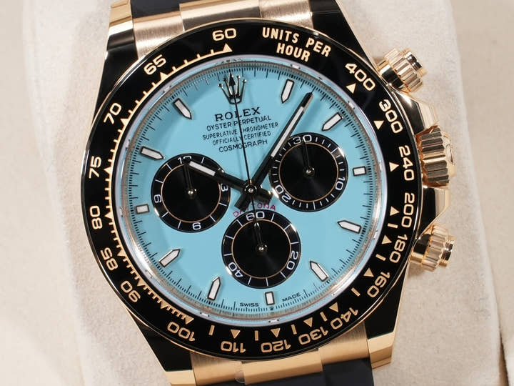 Rolex Daytona Ref. 126518LN Yellow Gold with Turquoise Blue Dial