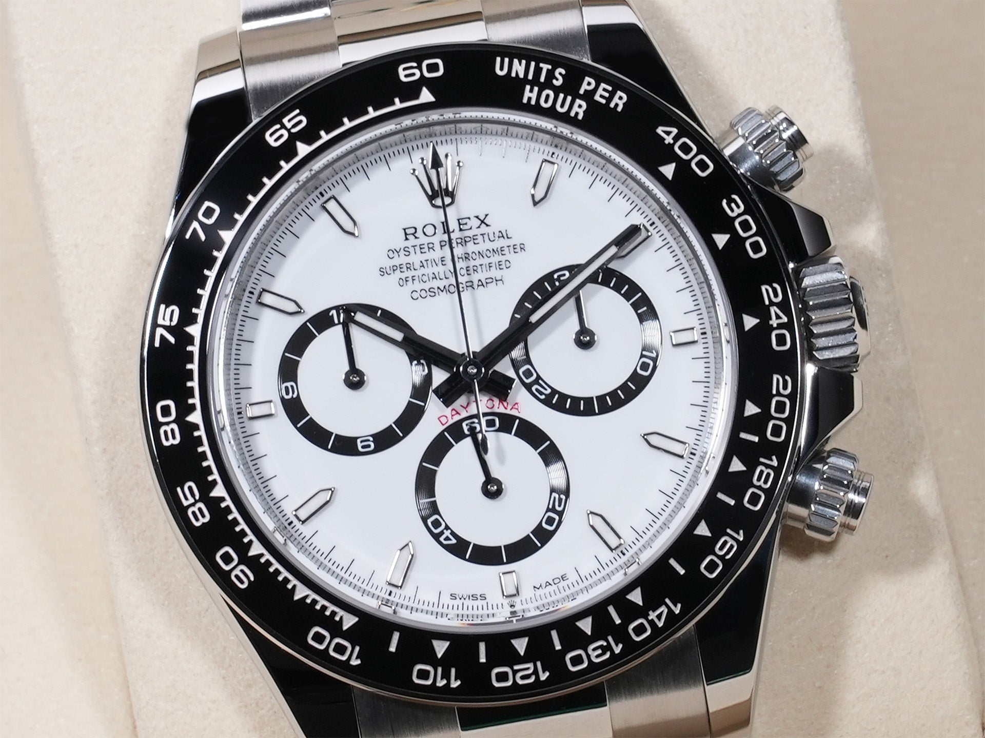 ロレックス デイトナ Ref.126500LN SS ホワイト文字盤 未使用 vaitjo7y