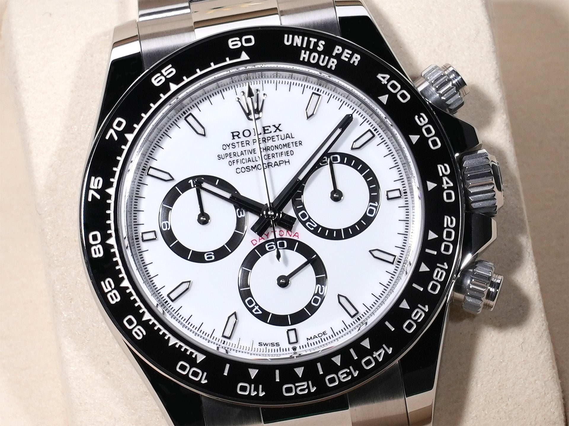 ロレックス デイトナ Ref.126500LN SS ホワイト文字盤 未使用 h9mkfk32