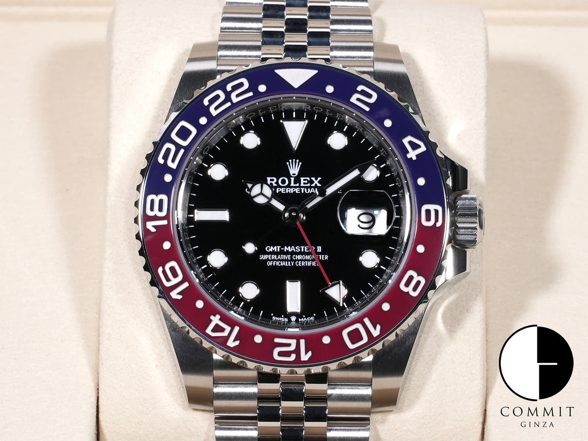 Rolex GMT-Master II Ref. 126710BLRO, stainless steel, black dial, Jubilee bracelet, unused.  (nm68mck2 appears to be an internal reference number and not part of the product description)