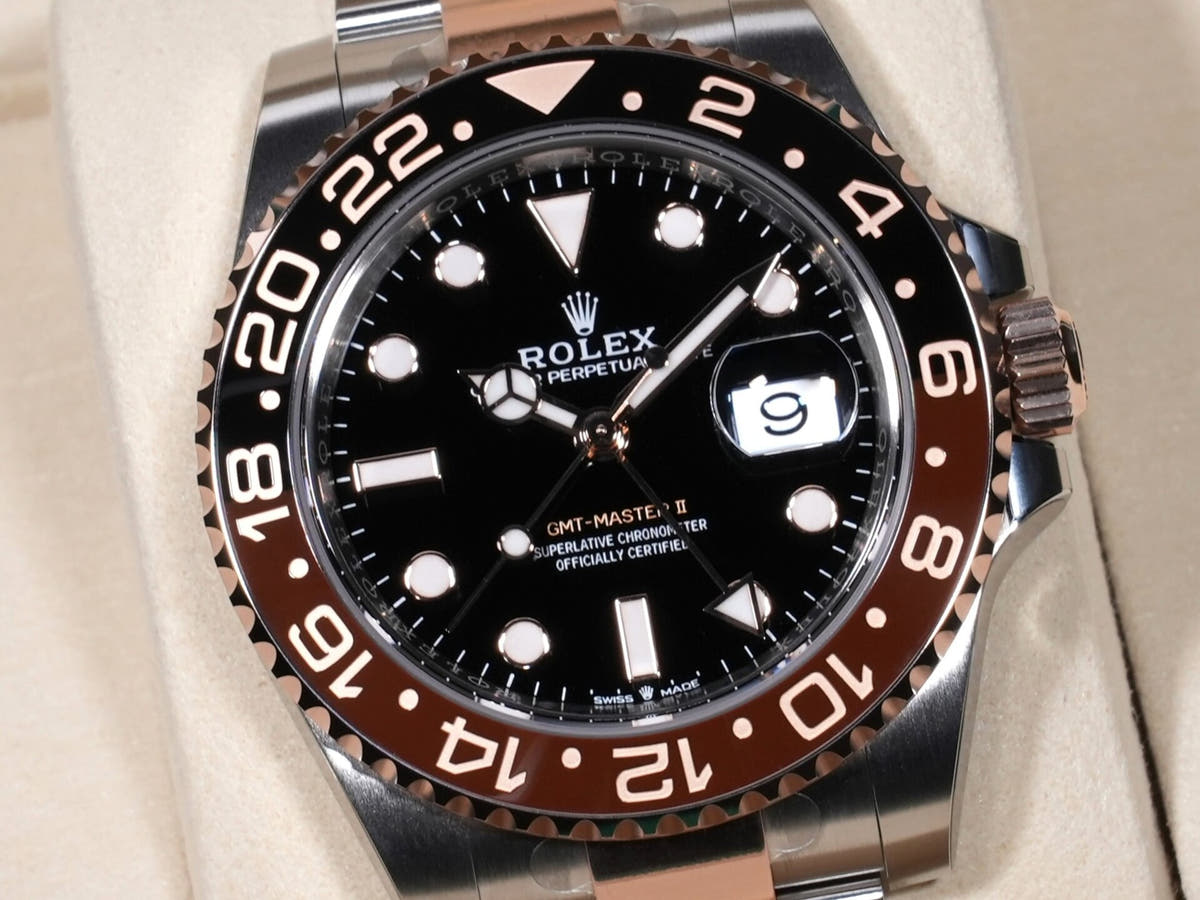 ロレックス GMTマスターII Ref.126711CHNR SS/ERG ブラック文字盤 未使用 jpc76jgq