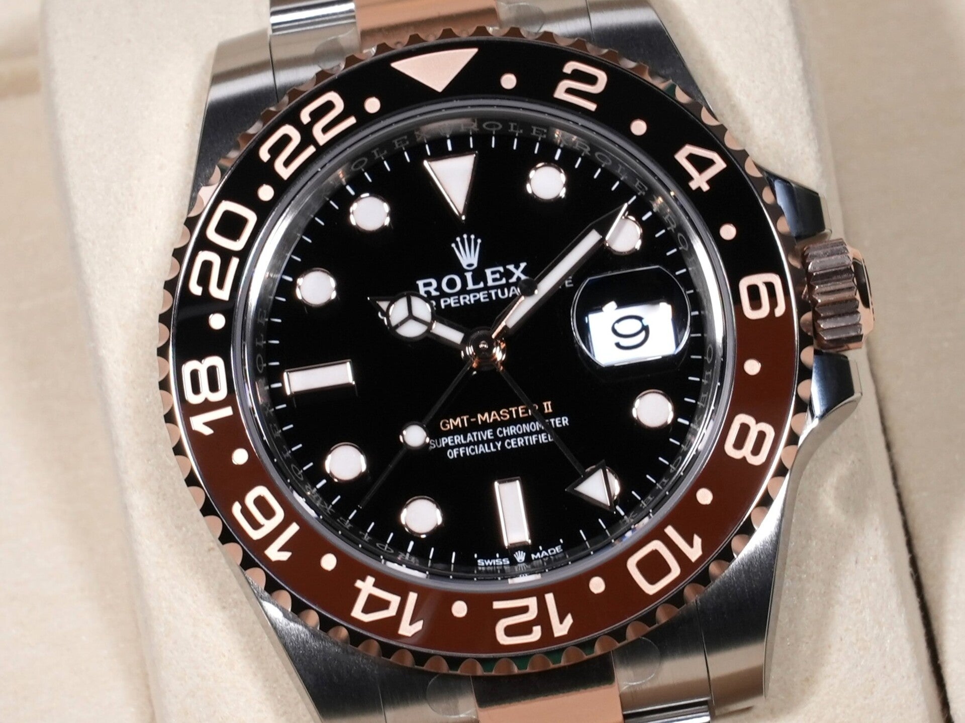 ロレックス GMTマスターII Ref.126711CHNR SS/ERG ブラック文字盤 未使用 jpc76jgq
