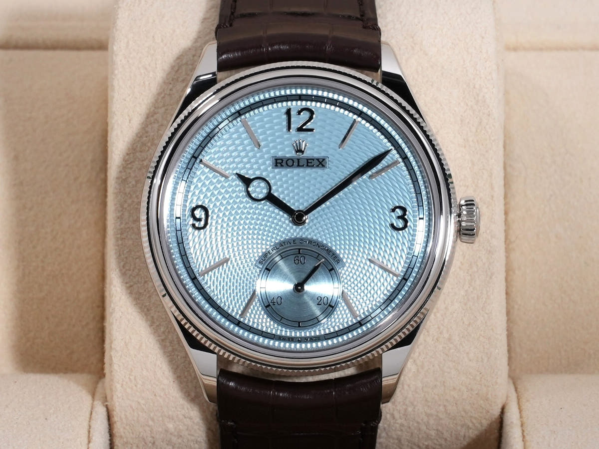 Rolex 1908 Ref. 52506 Platinum Ice Blue Dial, Unused  vji54mp5