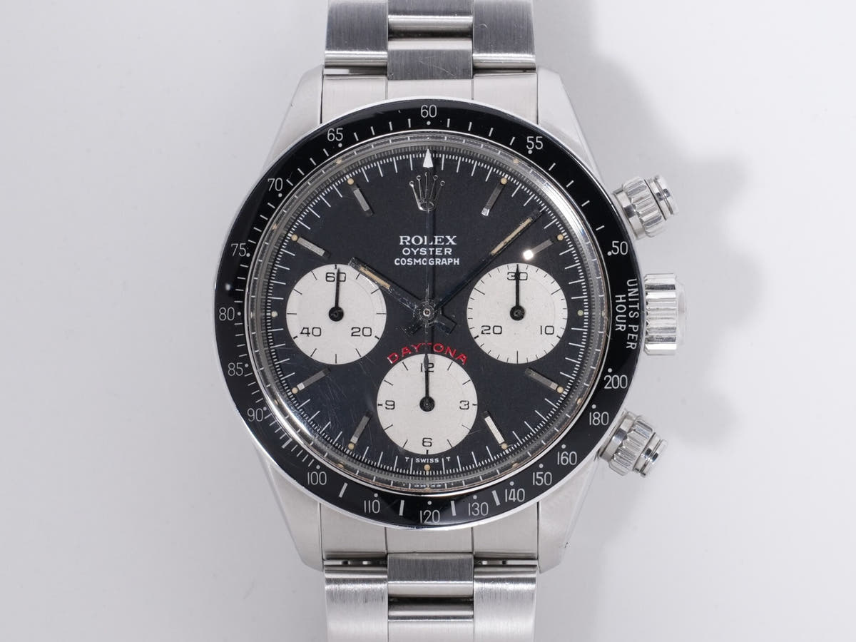 Rolex Daytona Ref. 6263 Stainless Steel Black Dial Pre-owned wqsu8nk2