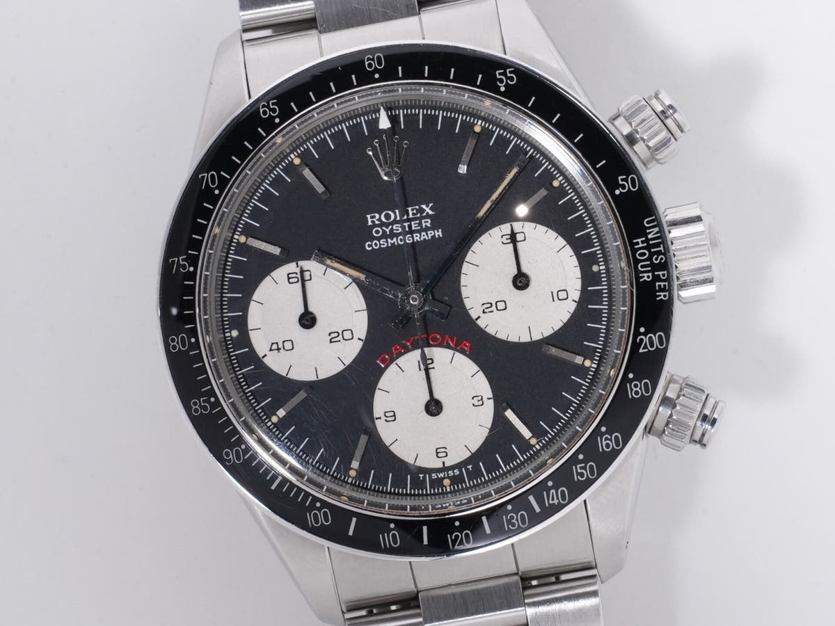 Rolex Daytona Ref. 6263 Stainless Steel Black Dial Pre-owned wqsu8nk2