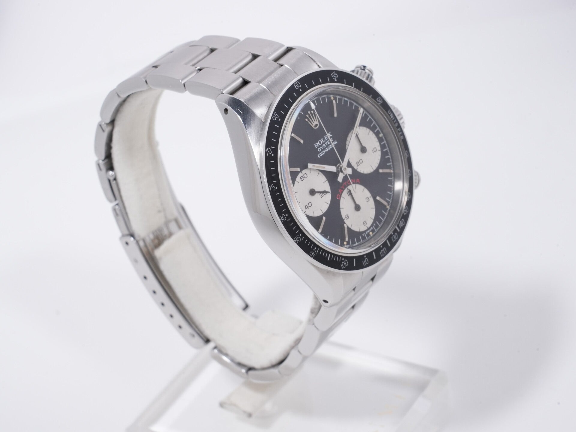Rolex Daytona Ref. 6263 Stainless Steel Black Dial Pre-owned wqsu8nk2