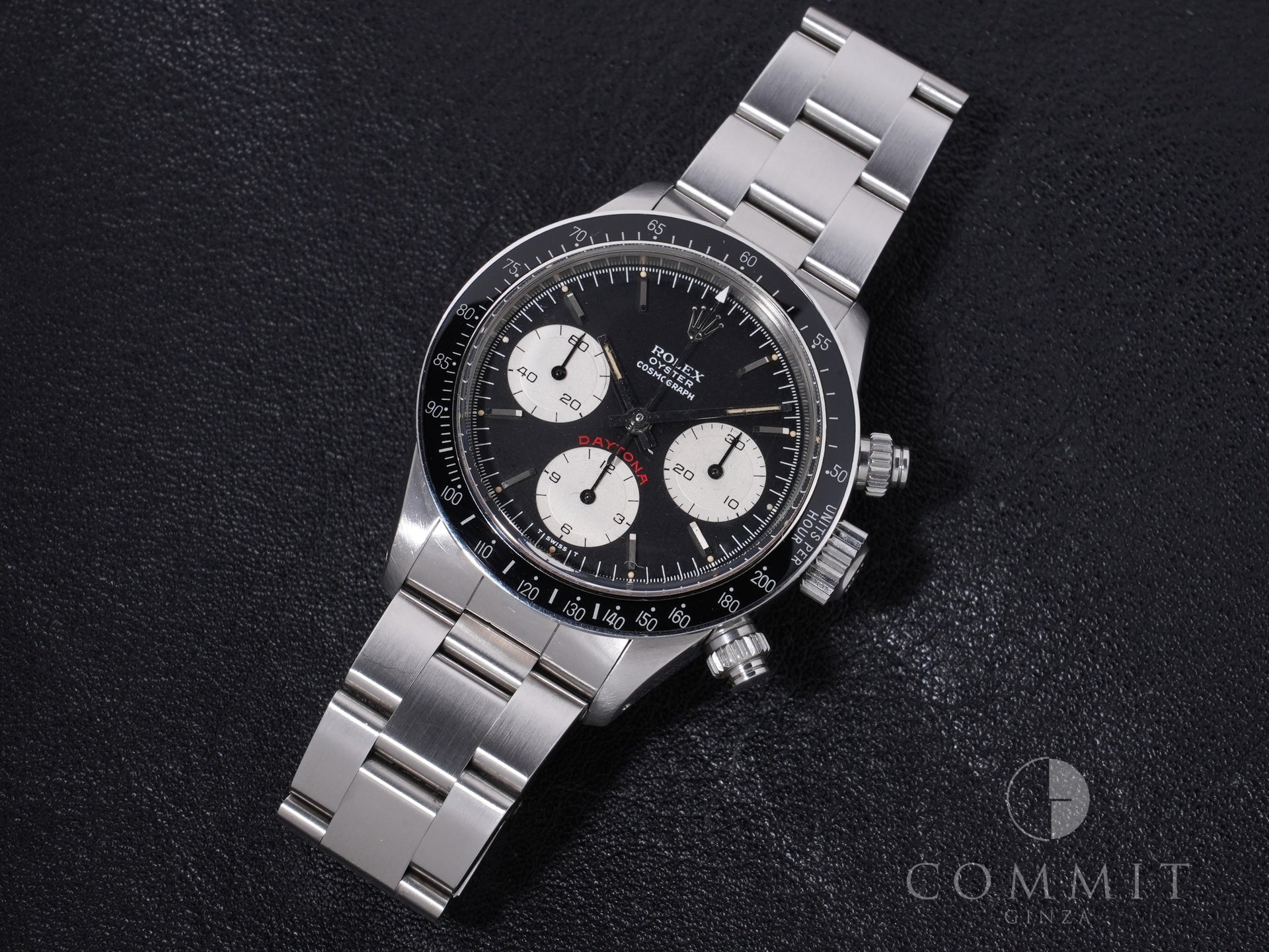 Rolex Daytona Ref. 6263 Stainless Steel Black Dial Pre-owned wqsu8nk2