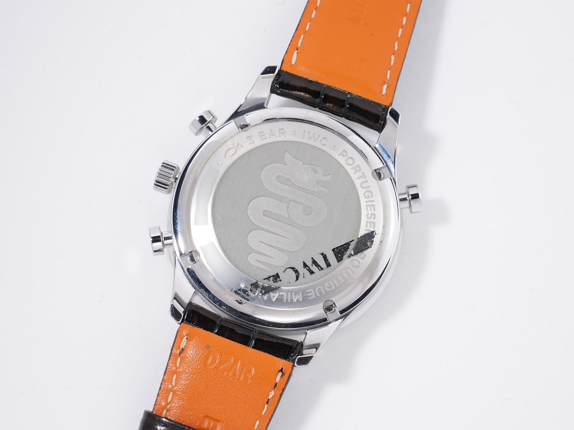 IWC Portugieser Chronograph "La Tramontana" Boutique Milano Ref. IW371222 Stainless Steel Blue Dial, Excellent Condition ymnwixr9