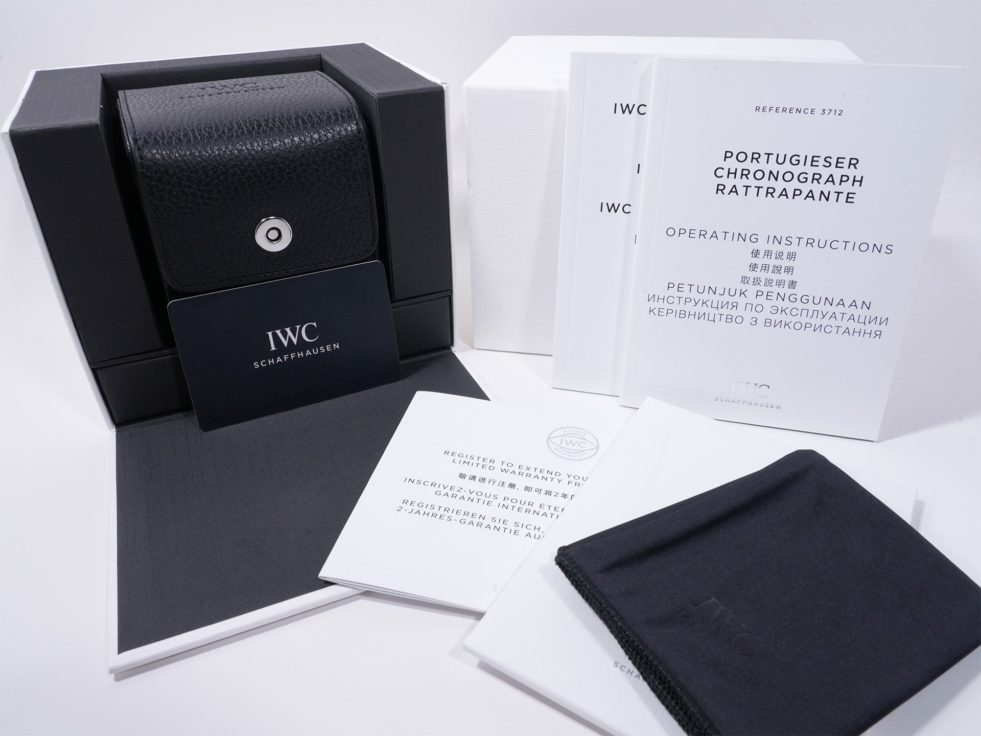 IWC Portugieser Chronograph "La Tramontana" Boutique Milano Ref. IW371222 Stainless Steel Blue Dial, Excellent Condition ymnwixr9