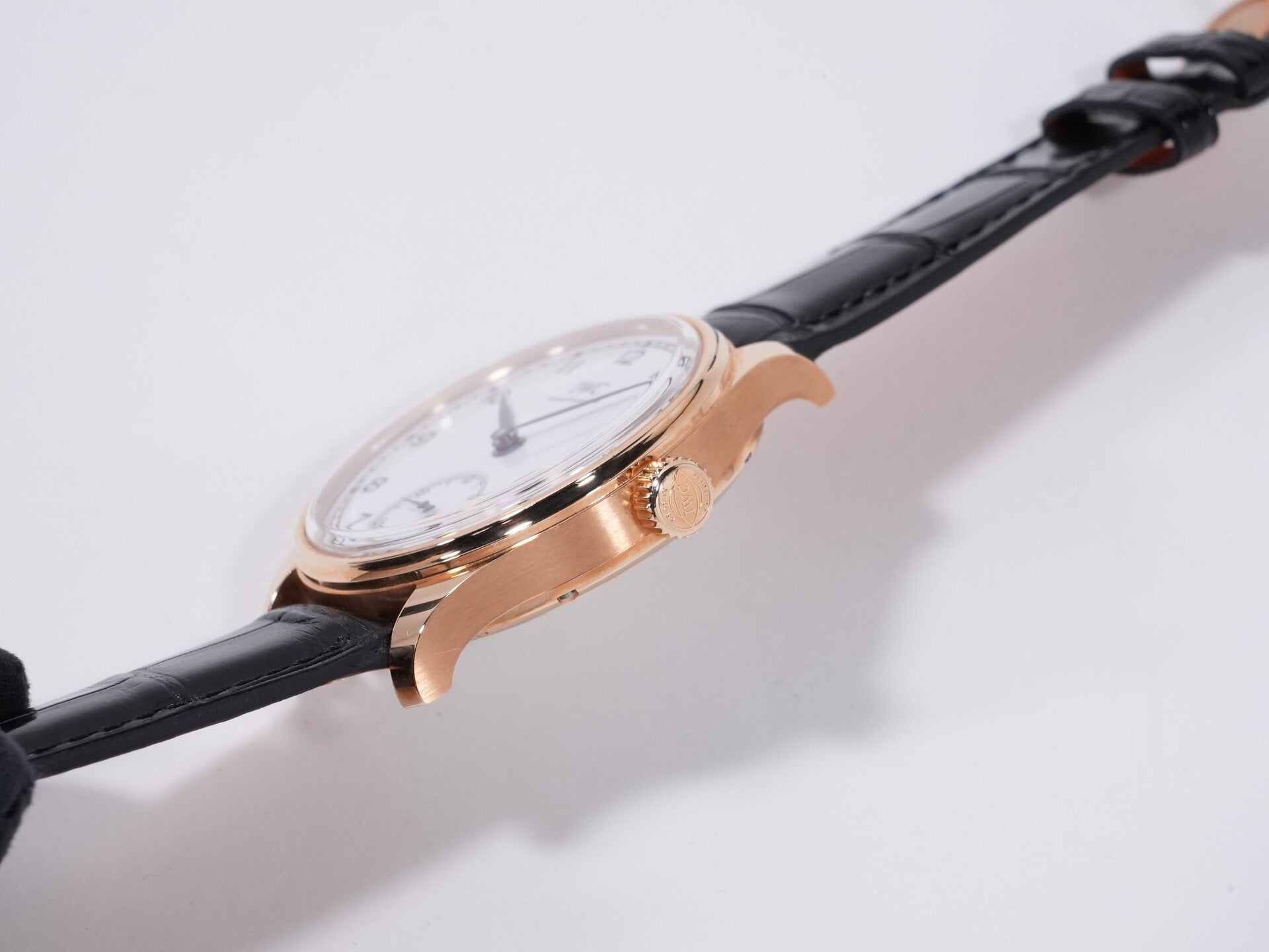 IWC Portuguese Hand-Wound Eight Day "150 Years" Ref. IW510211 18K Gold, White Dial, Excellent Condition f54q4hda