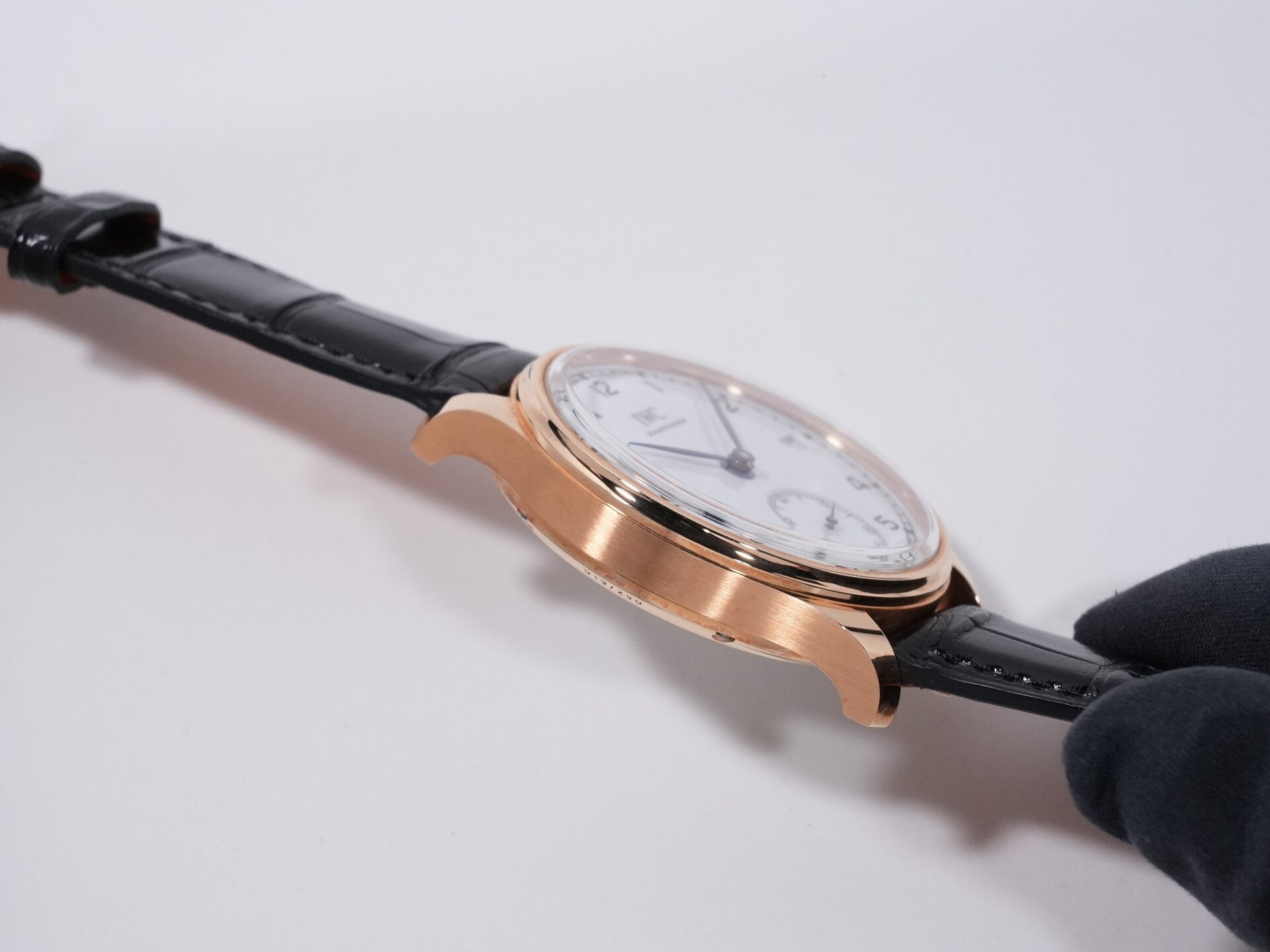 IWC Portuguese Hand-Wound Eight Day "150 Years" Ref. IW510211 18K Gold, White Dial, Excellent Condition f54q4hda