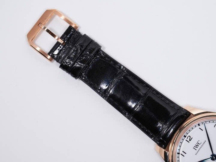 IWC Portuguese Hand-Wound Eight Day "150 Years" Ref. IW510211 18K Gold, White Dial, Excellent Condition f54q4hda