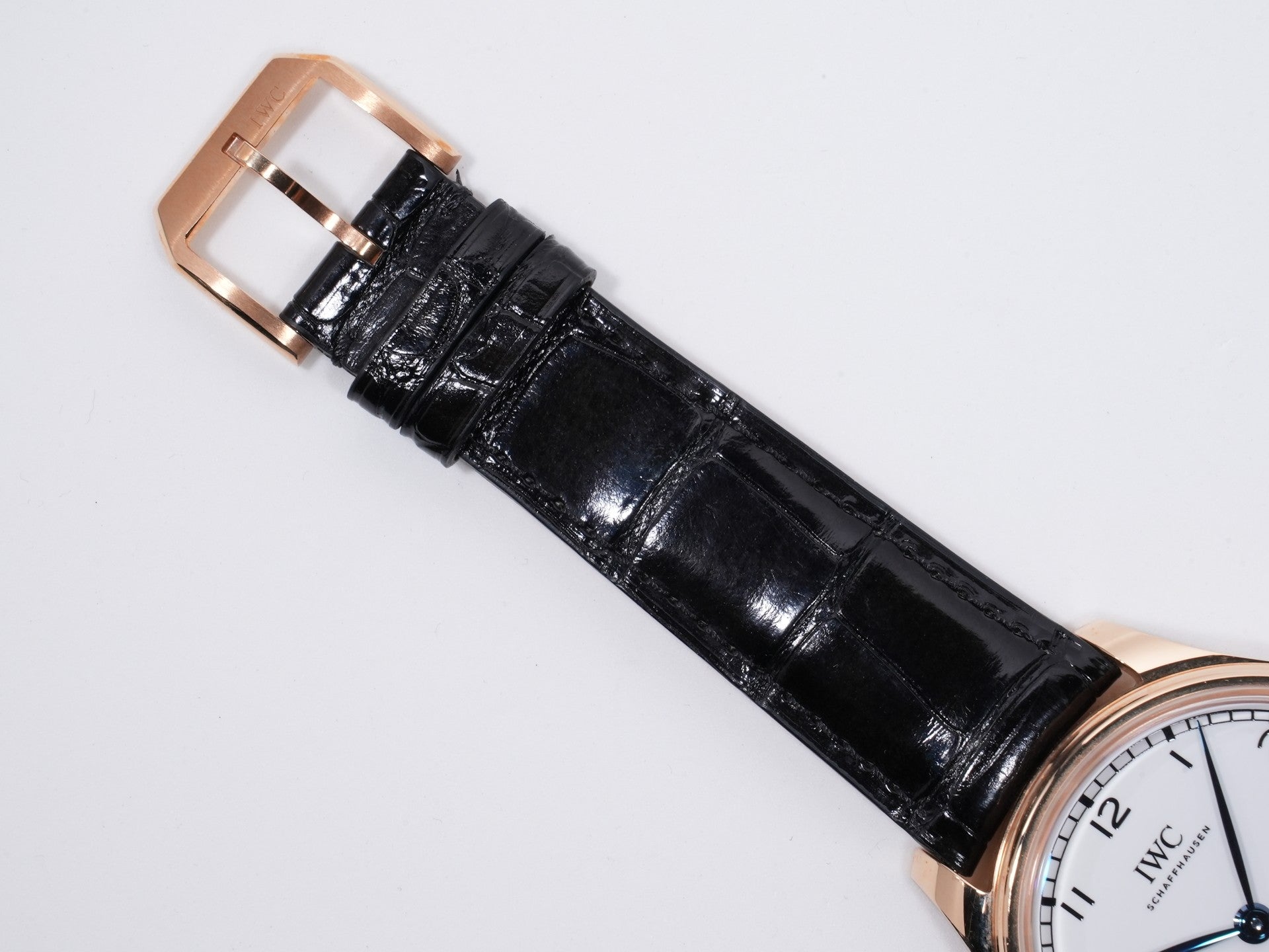 IWC Portuguese Hand-Wound Eight Day "150 Years" Ref. IW510211 18K Gold, White Dial, Excellent Condition f54q4hda