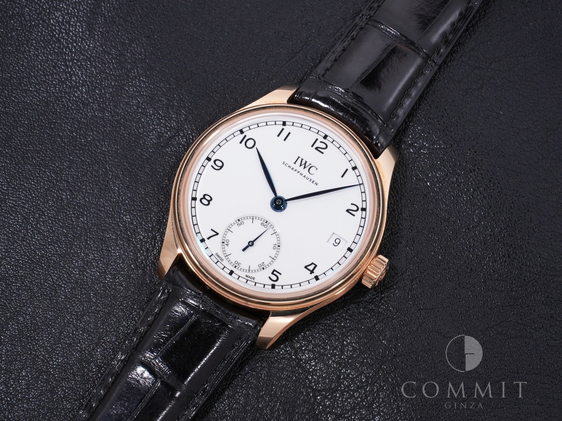 IWC Portuguese Hand-Wound Eight Day "150 Years" Ref. IW510211 18K Gold, White Dial, Excellent Condition f54q4hda