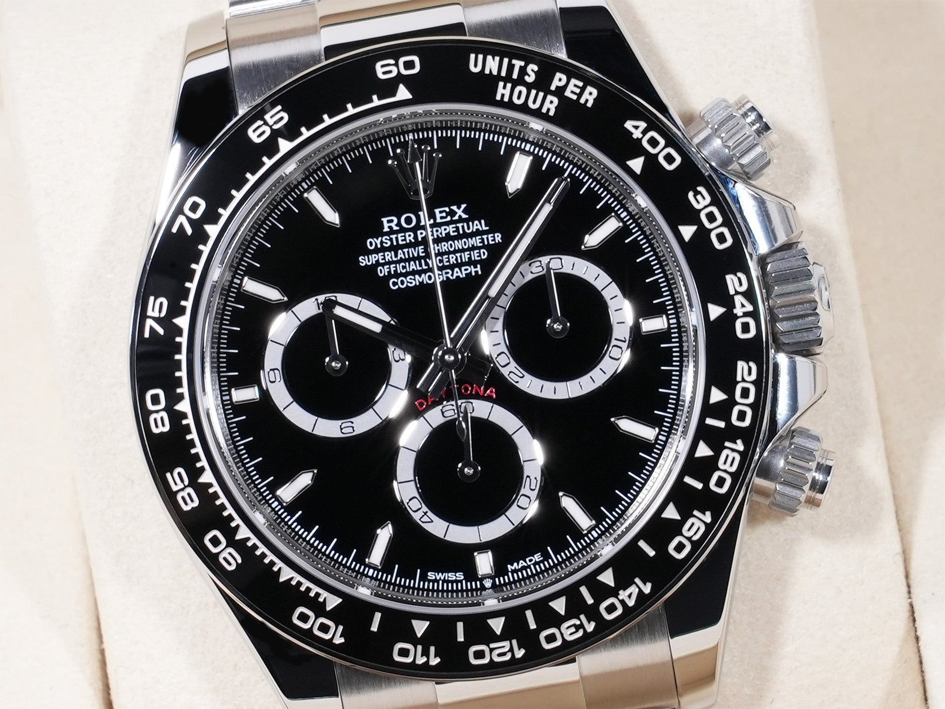 Rolex Daytona Ref. 126500LN Stainless Steel Black Dial, Unused  j85sd9ek