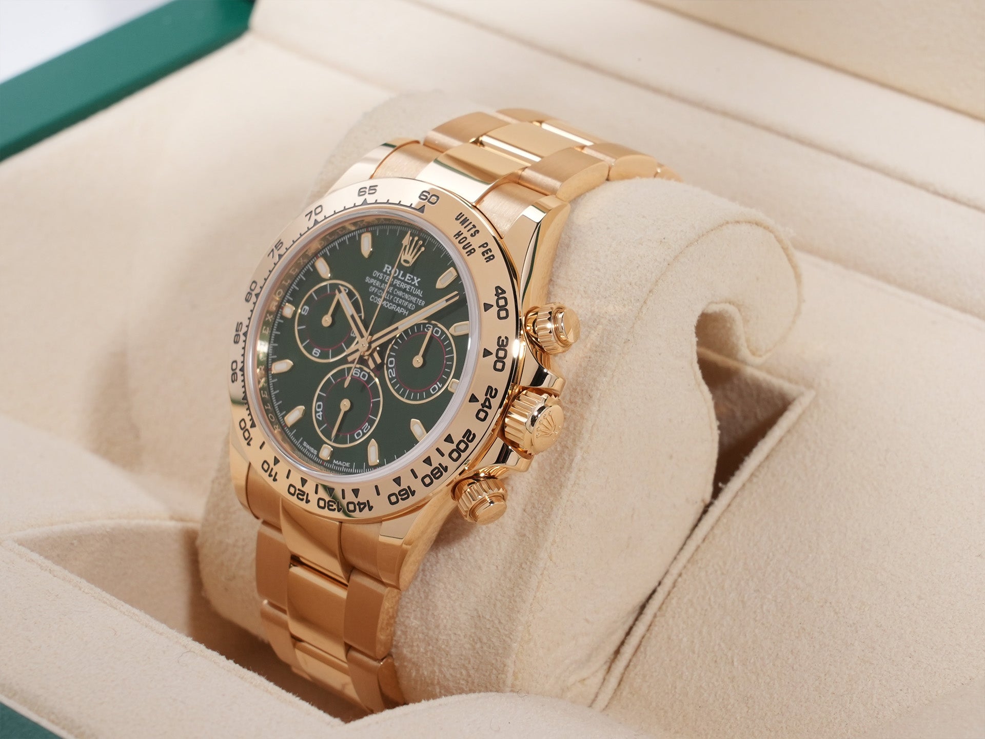 Rolex Daytona Ref. 116508 18KYG Green Dial, Pre-owned (Good Condition)  do4hhuca