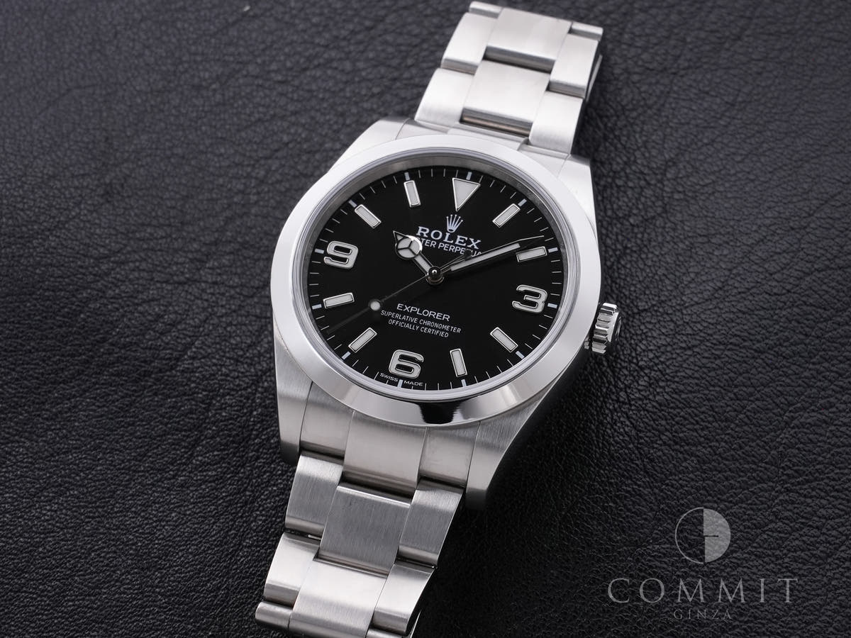 Rolex Explorer I Ref. 214270 SS Black Dial, Pre-owned, Excellent Condition  9w8o5yq9