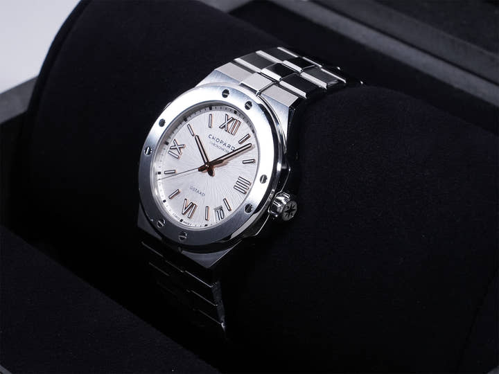 ショパール アルパインイーグル Ref.298600-3009 SS シルバー文字盤 中古 pmdy8zn9