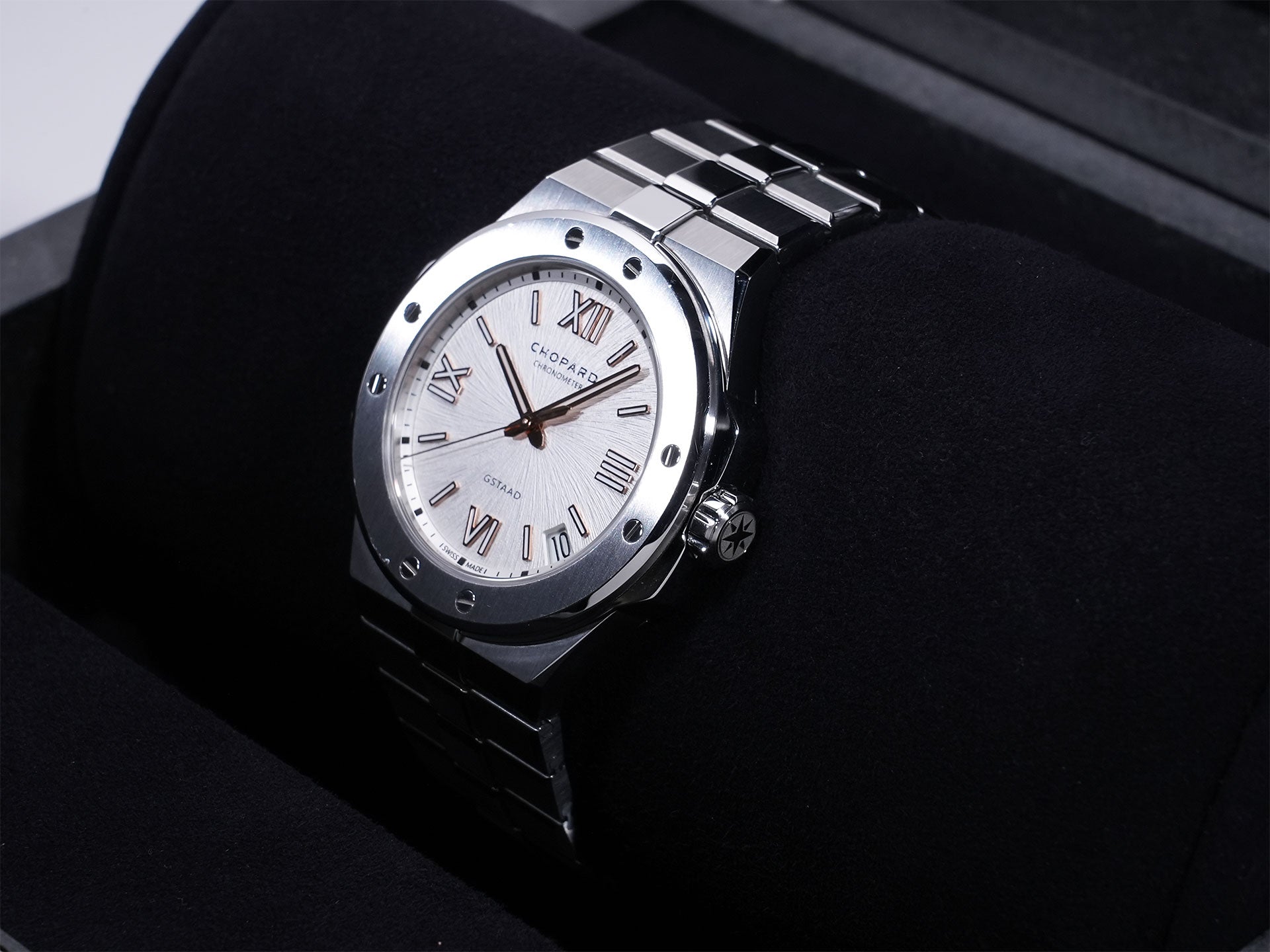 ショパール アルパインイーグル Ref.298600-3009 SS シルバー文字盤 中古 pmdy8zn9