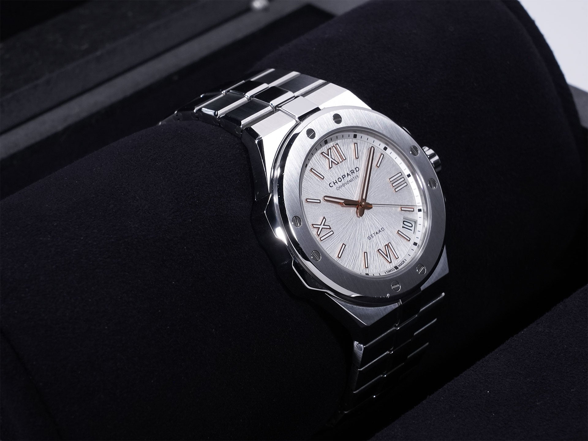 ショパール アルパインイーグル Ref.298600-3009 SS シルバー文字盤 中古 pmdy8zn9