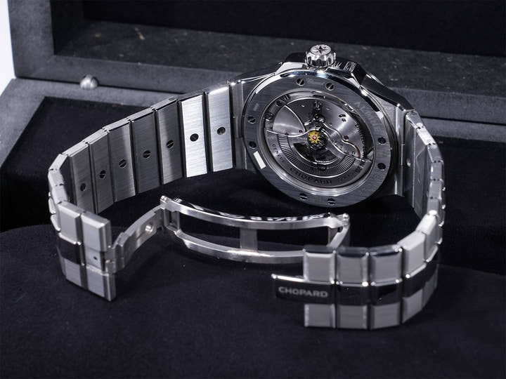 ショパール アルパインイーグル Ref.298600-3009 SS シルバー文字盤 中古 pmdy8zn9