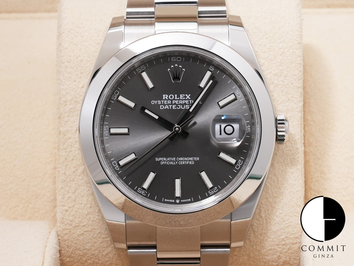 Rolex Datejust 41 Ref. 126300 SS Slate Dial Oyster Bracelet Pre-owned mozyjg9p