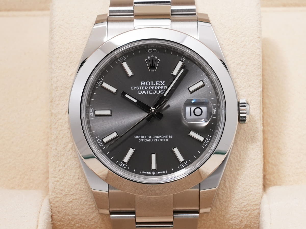 Rolex Datejust 41 Ref. 126300 SS Slate Dial Oyster Bracelet Pre-owned mozyjg9p