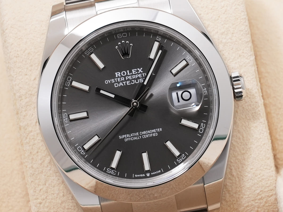 Rolex Datejust 41 Ref. 126300 SS Slate Dial Oyster Bracelet Pre-owned mozyjg9p