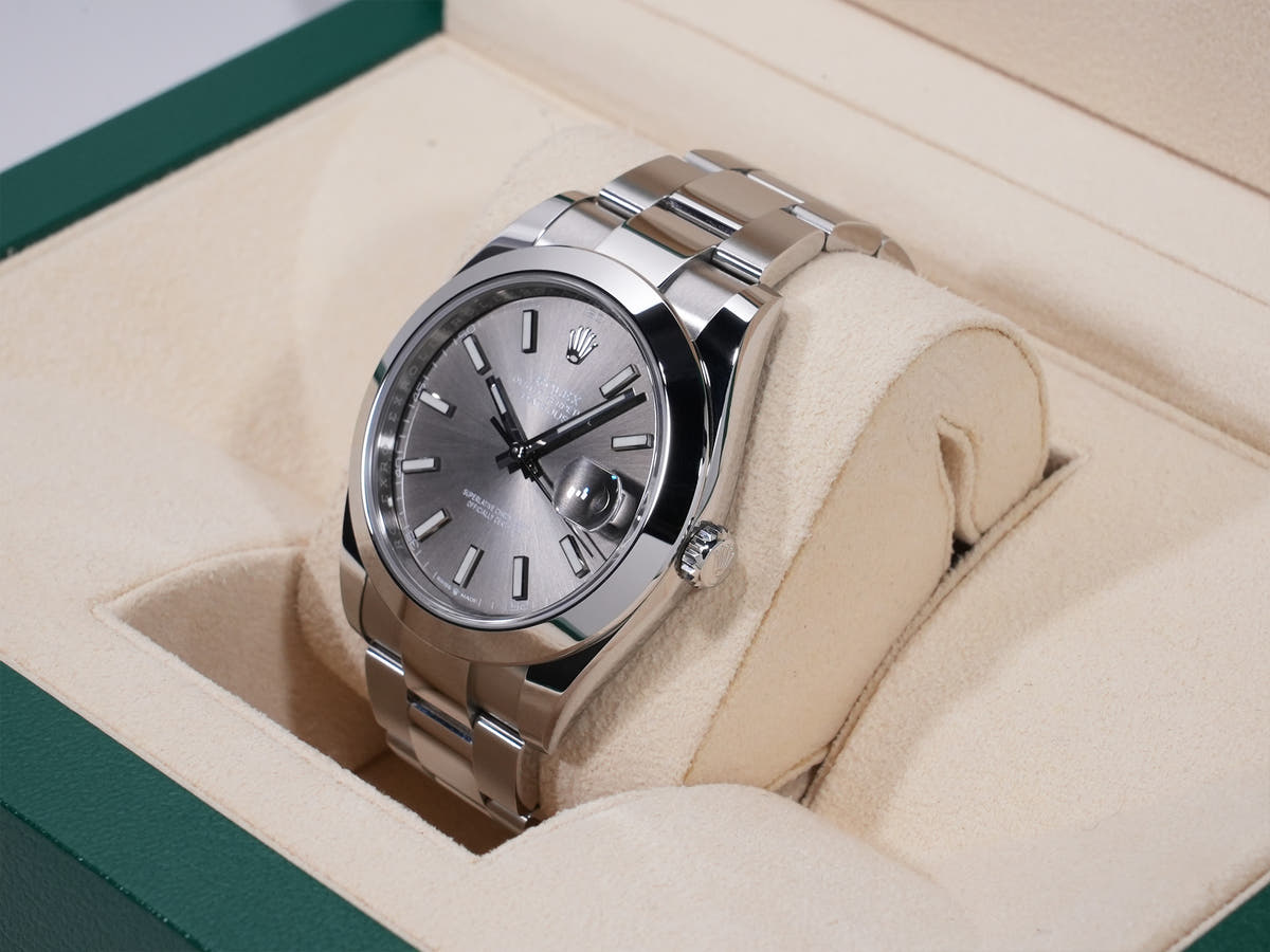 Rolex Datejust 41 Ref. 126300 SS Slate Dial Oyster Bracelet Pre-owned mozyjg9p