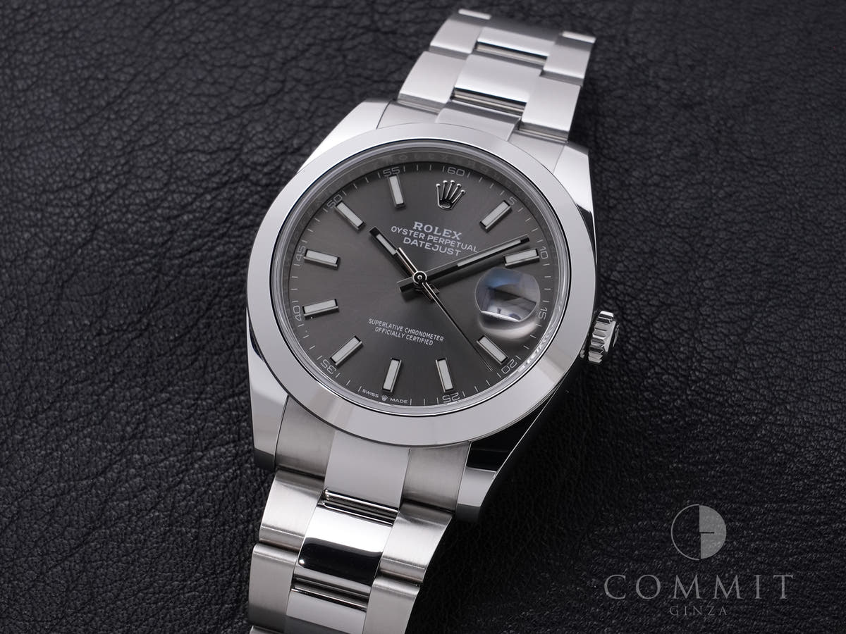 Rolex Datejust 41 Ref. 126300 SS Slate Dial Oyster Bracelet Pre-owned mozyjg9p