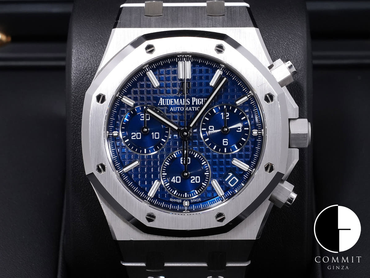 Audemars Piguet Royal Oak Chronograph Ref. 26239BC.OO.1220BC.01 18KWG Blue Dial, Pre-owned  5gheonf8