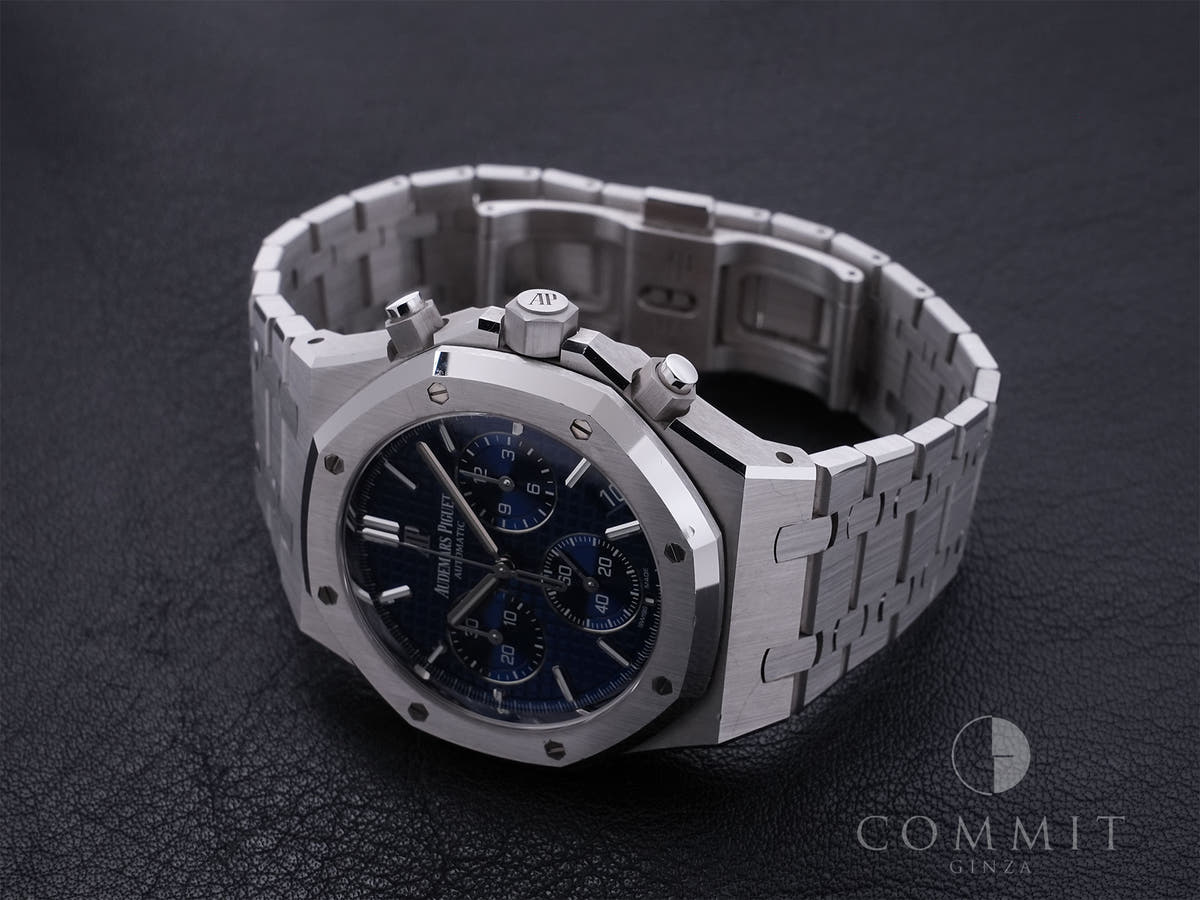 Audemars Piguet Royal Oak Chronograph Ref. 26239BC.OO.1220BC.01 18KWG Blue Dial, Pre-owned  5gheonf8