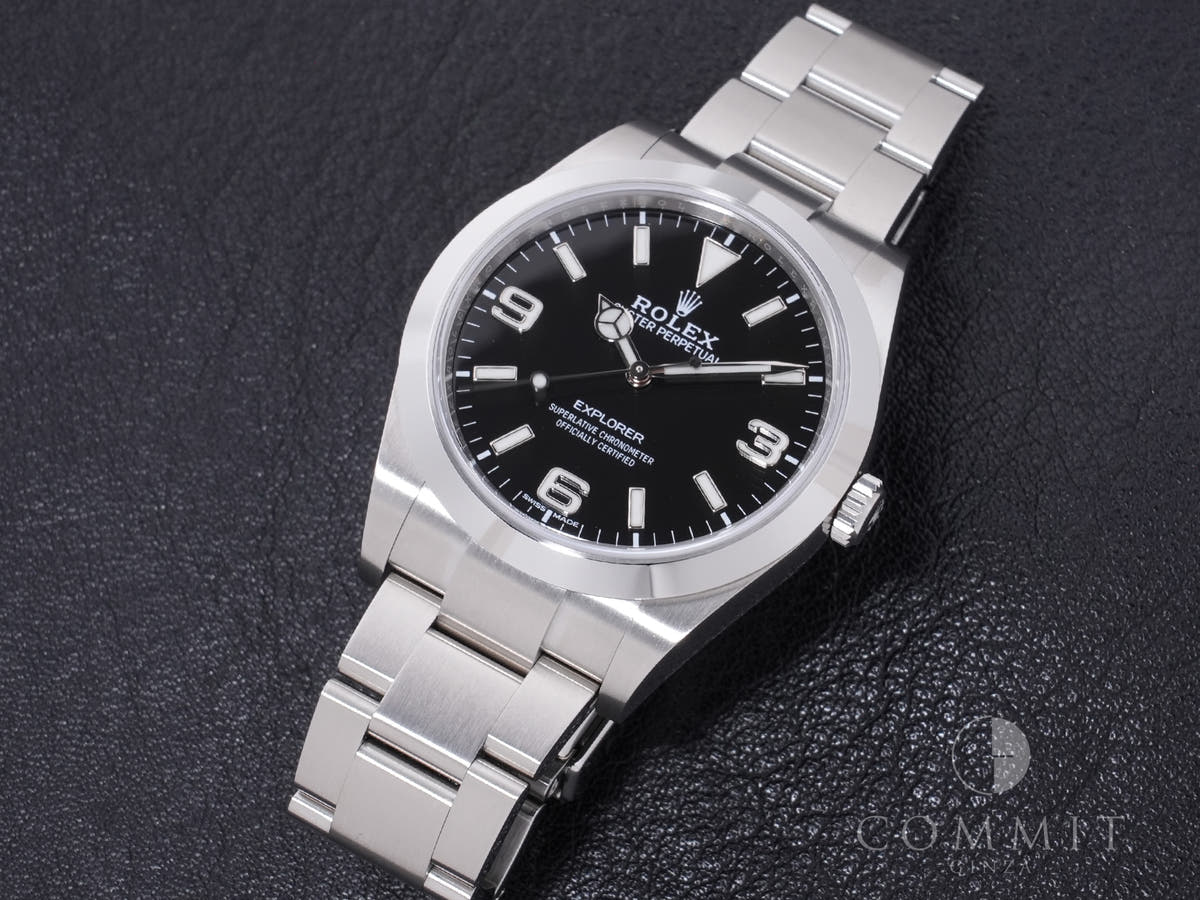 ロレックス エクスプローラーI Ref.214270 SS ブラック文字盤 美中古 hm5wpo3y