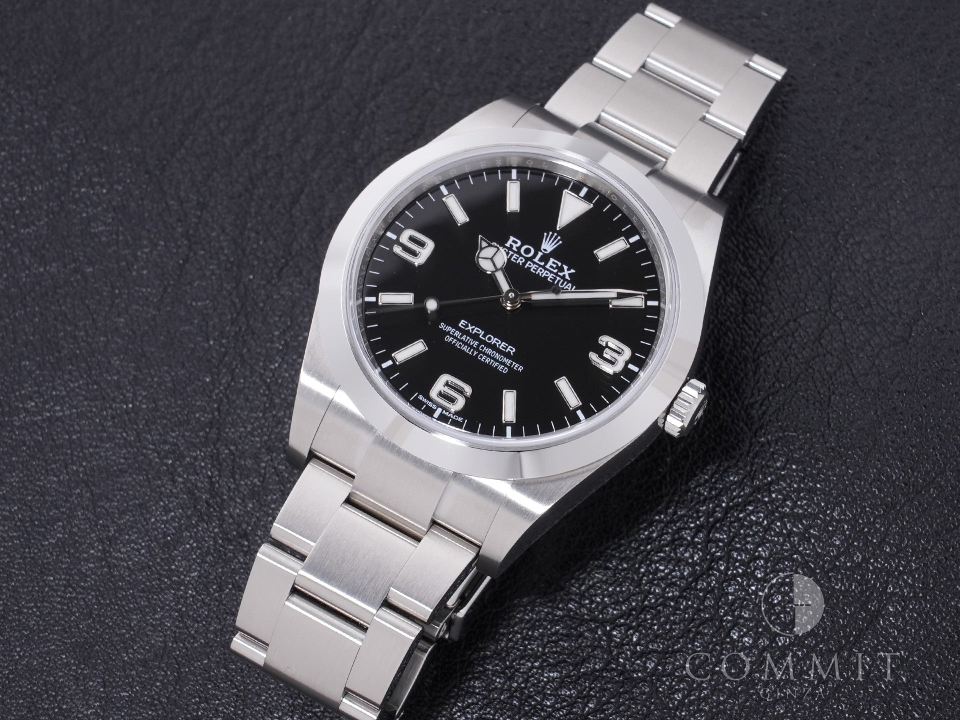 ロレックス エクスプローラーI Ref.214270 SS ブラック文字盤 美中古 hm5wpo3y