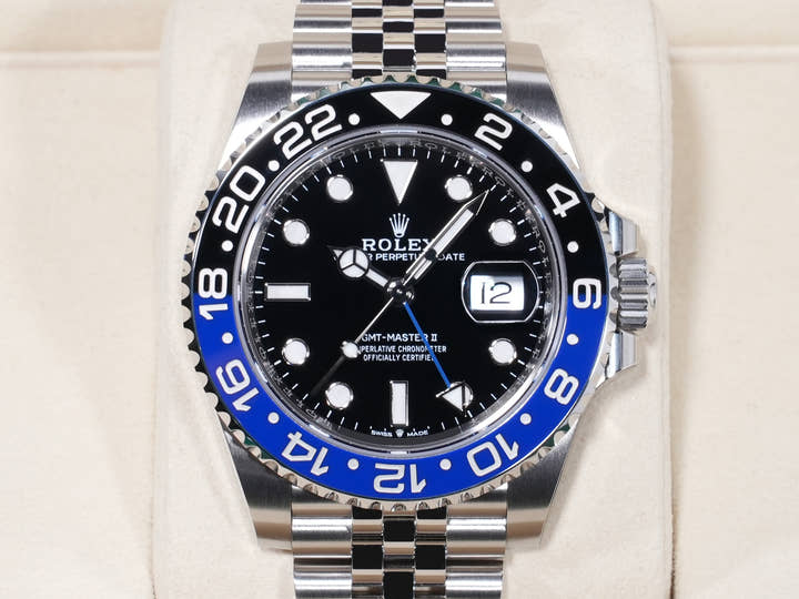 Rolex GMT-Master II Ref. 126710BLNR Stainless Steel Black Dial Jubilee Bracelet