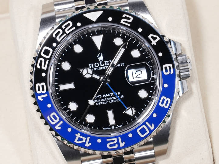 Rolex GMT-Master II Ref. 126710BLNR Stainless Steel Black Dial Jubilee Bracelet