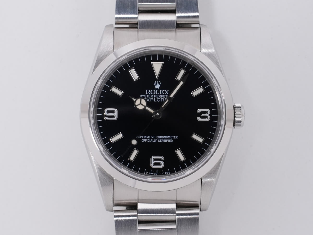 ロレックス エクスプローラーⅠ Ref.14270 SS ブラック文字盤 中古 3vrr3urk
