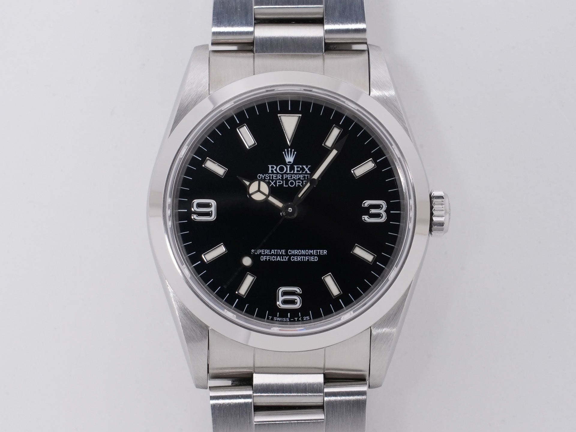 ロレックス エクスプローラーⅠ Ref.14270 SS ブラック文字盤 中古 3vrr3urk