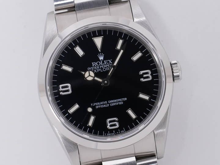 ロレックス エクスプローラーI Ref.14270 ステンレススチール ブラック文字盤