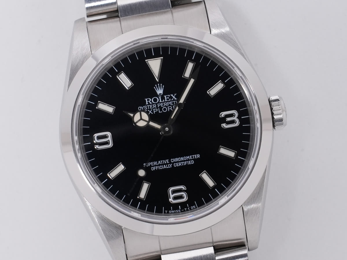 ロレックス エクスプローラーⅠ Ref.14270 SS ブラック文字盤 中古 3vrr3urk